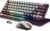 Wireless Gaming Keyboard and Mouse and RGB Mouse Pad, 68 Keys Compact Anti-ghosting No-Conflict Rechargeable Backlit Keyboard + 6D 3200DPI Mice, RGB Mouse Pad