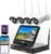 10CH Expandable Wireless Security Camera System with 10.1″ Monitor 4pcs 5MP Indoor Outdoor Camera 1-Way Audio Night Vision Motion Detection Home Business CCTV Surveillance 1TB HDD
