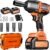 Cordless Impact Wrench, 900Ft-lbs (1200N.m) 1/2″ Brushless Impact Gun, 21V High Torque Power Impact Driver, 2×4.0Ah Batteries Electric Impact Motor Variable Speeds for Car/Truck RV/Mower