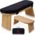 Folding Meditation Bench with Velvet Cushion & Carry Bag – Bamboo Yoga Stool, Seiza Prayer Bench, Travel Meditation Seat – Comfortable Kneeling Chair for Mindfulness, Zen Practice Meditation Stool