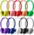 Maeline Kids Headphones Bulk 10 Pack On-Ear Adjustable Headphones for School Classroom (K-12 – College) Library, Travel, Wired 3.5mm Jack for Chromebooks, Tablets, Laptop, Computer – Multi Color
