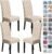 SPRINGRICO Chair Covers for Dining Room Set of 4, Stretch Dining Chair Cover, Washable Spandex Kitchen Parsons Chair Slipcovers, Removable Seat Protector for Home or Party (4pack,Style1)