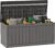 EAST OAK Outdoor Storage Box, 90 Gallon Deck Box, Waterproof Resin Storage Bin for Patio Cushions, Gardening Tools, Lockable, UV Resistant, Grey
