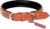 PetsUp Padded Leather Dog Collars (Medium, Designer Collar- TanBlack)