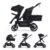 Momcozy ChangeGo Baby Stroller, Convertible Single-to-Double-to-Wagon Stroller with 23 Configurations, Bassinet and Seat Included, Large PU Wheels, All-Wheel Suspension ＆ Extendable UPF50+ Canopy