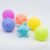 B4BRAIN Sensory Balls Toys Pack of 6 | Colourful Squeaky Ball | Soft Ball for 3 Year Babies for Brain Development Soft Silicone Rubber (Squash, Multicolored)