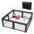 Doradotey Baby Playpen, Shape Adjustable Large & Small Playard for Toddlers, Foldable Playpen Baby Fence Indoors Play Center Yards, Breathable Mesh Anti-Fall Play Pens(71×79 Black)