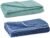 Microfiber Large Bath Towel | Quick Dry Super Absorbent – Bath Towel for Men and Women | Navy Blue & Green | Towel for Bath, Travel, Gym, Beach, Pool, and Yoga (70 X 140 CMs)