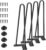 SMARTSTANDARD 16″ Hairpin Furniture Legs, Metal Home DIY Projects for Nightstand, Coffee Table, Desk, etc with Rubber Floor Protectors Black 4PCS