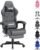 Gaming Chair, Video Game Chairs with Footrest, Silla Gamer, Heavy Duty Computer Chairs for Adults with Lumbar Support, Ergonomic Desk Office Recliner Chair, Grey, PU Leather
