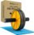 Abs Roller for Men & Women Stomach Abs Roller Wheel for Home Workout, Gym Ab Roller for Men Abs Workout Equipment for Abdominal Ab Roller Home Exercise Equipment With Knee Mat -Yellow Black