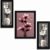 SAF flower pot wall painting for Wall Decoration – Set Of 3, 3d modern art Painting for Living Room Large Size with Frames for Home Decoration, Hotel, Office Paintings 61 cm x 36 cm SANFS36037