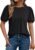 AUTOMET Womens Short Sleeve Shirts Spring Tops Puff Dressy Blouses Business Casual Outfits Summer Clothes 2025