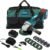 Cordless Angle Grinder, 7/8″ Arbor, 4-1/2″ to 5″ Paddle Electric Angle Grinder Kit, 9000RPM Brushless Power Grinder for Cutting/Sharpening/Removing Rust -JOVANT (2 Batteries)