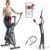 Sunny Health & Fitness Air Walk Elliptical, Foldable Machine w/30-Inch Stride, Cardio Cross Trainer Glider Equipment for Home Exercise, Free SunnyFit App Bluetooth Link, Optional Adjustable Resistance