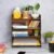 GKD Bookshelf/Storage Shelves/Book Rack, 4-Tier Wooden Book Shelf for Home, Office Desk, Wall Mounted Bookshelf, Multipurpose eco-Friendly, Medium Size (DIY) Dark Wood