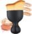 Foundation Makeup Brush, Flat Kabuki Travel Foundation Brush for Blending Liquid, Cream or Flawless Powder Cosmetics, Portable Face & Body Makeup Brush, with Protective Case (Black)