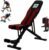 Adjustable Weight Bench – Professional Grade Fitness Equipment for Full Body Workout. Larger Size, Heavy-Duty Steel Construction, 8-Position Backrest, Foldable Design, Ready to Use