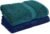 Trella 100% Cotton 500 GSM Large Cotton Bath Towel Set – 2 Piece :: 140 x 70 cm (GreenBlue)