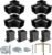 Eapele Pergola Kit with pergola Brackets 4×4 3-Way 90° Angle Corner Bracket Wood Fence Post Anchor Base, Powder Coated Steel Made for Gazebos, Patio Pergolas, Log Cabin Outdoor Pergola Hardware
