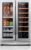 Ca’Lefort Wine and Beverage Refrigerator 24 Inch, 60 Can and 20 Bottle Wine Fridge Dual Zone 36°F-72°F, 3 LED Beverage Fridge Built in or Freestanding, Perfect for Home/Kitchen(4.10 cu.ft)