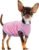 Chic Ion Polyester Dog Vest: Adorable Fashion Dog Apparel for Small, Medium, and Large Breeds, Moisture-Wicking, Soft, Anti-Static, Durable, and Easy-to-Clean Design Dog Shirt Pink M