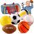 Balls Toys Gift for Toddlers 3 4 5 Years Old,6 Small Sports Foam Balls for Baby with Soccer Ball,Basketball,Football,Baseball,Tennis Ball and Volleyball,Mini Soft Balls for Kids Boys Girl