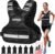 Adjustable Weighted Vest for Women, 6-12 Lbs Rucking Vest with 6 Ironsand Weights, Best Weighted Vest with Plus Pockets & Reflective Strips for Running, Walking, Workout and Strength Training