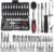 VERAT 46 in 1 Tool Kit/Screwdriver/Multi-Purpose Combination Tool Case Precision Socket Set/DIY Projects/Precision Screwdriver/Set for Game Console/Bike/Car/Home Tool Kit Set Wrench Set (Black)