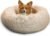 Best Friends by Sheri The Original Calming Donut Dog and Cat Bed in Shag Fur, Taupe, Medium, 30×30