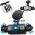4 Channel Dash Cam 360° View, WIZACE 1080P Front and Rear Inside, Left Right Dash Camera for Cars, Multi-Ch FHD 8 IR Lamps Night Vision, Free 64GB SD Card, G-Sensor, HDR, 24H Parking Mode