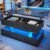 SEDETA 40″ Lift Top Coffee Table, Coffee Tables with Storage for Living Room, Small Coffee Table with 2 Drawers & LED Light for Dining Reception Room, Black