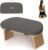 Meditation Chair w/ Extra Thick Cushion – Portable Bamboo Meditation Bench w/ Magnetic Locking Hinge – Anterior Tilt Seiza Bench Ideal for Comfortable & Stable Meditation – Sleek Canvas Kneeling Chair