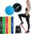 Thirty48 Gliding Discs Core Sliders and 5 Exercise Resistance Bands | Strength, Stability, and Training for Home, Gym, Travel | User Guide & Carry Bag