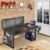 XTREME PRO M1-GAMING, WORK & STUDY DESK. Large for PC, Dual Monitors, iMac, and Laptops. Carbon Steel & Engineered Wood. Black Stand Desk. 4 Feet (SMOKE PINE)