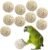 Natural Sola Wood Atta Ball Birds Foraging Toys for Cockatiels, Parrots, Budgies, Conures | 6 cm | Pack of 10 Pcs