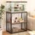 MELLCOM 20-29 Gallon Fish Tank Stand, Adjustable 2-Tier Metal Aquarium Stand with Shelf for Fish Tank Accessories Storage,Turtle Reptile Terrariums Stand Rack for Home Office,Tank not included