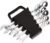 Amazon Basics Ratchet Wrenches Set, Flexible Metric Flex Head, 5-Piece