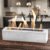 Tabletop Fire Pit – Concrete Outdoor & Indoor Fire Pit Tabletop, Smores Maker Kit, Table Top Firepit, Small Portable Mini Indoor Fireplace