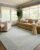 Loloi Chris Loves Julia Briggs Collection, Mist & Ivory, 5′-0″ x 7′-6″ Area Rug – Minimal Gritted Design Area Rugs for Living Room Bedroom Entryway & Hallway No Shed High Traffic Home Decor Rug